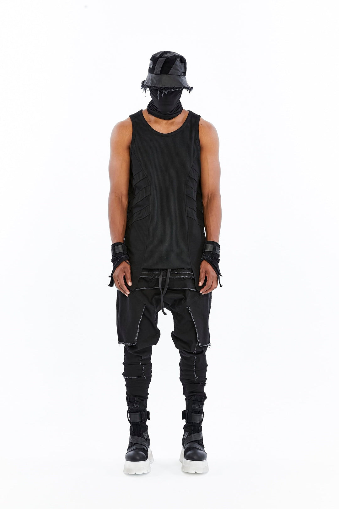 RIBBED PANEL TANK TOP