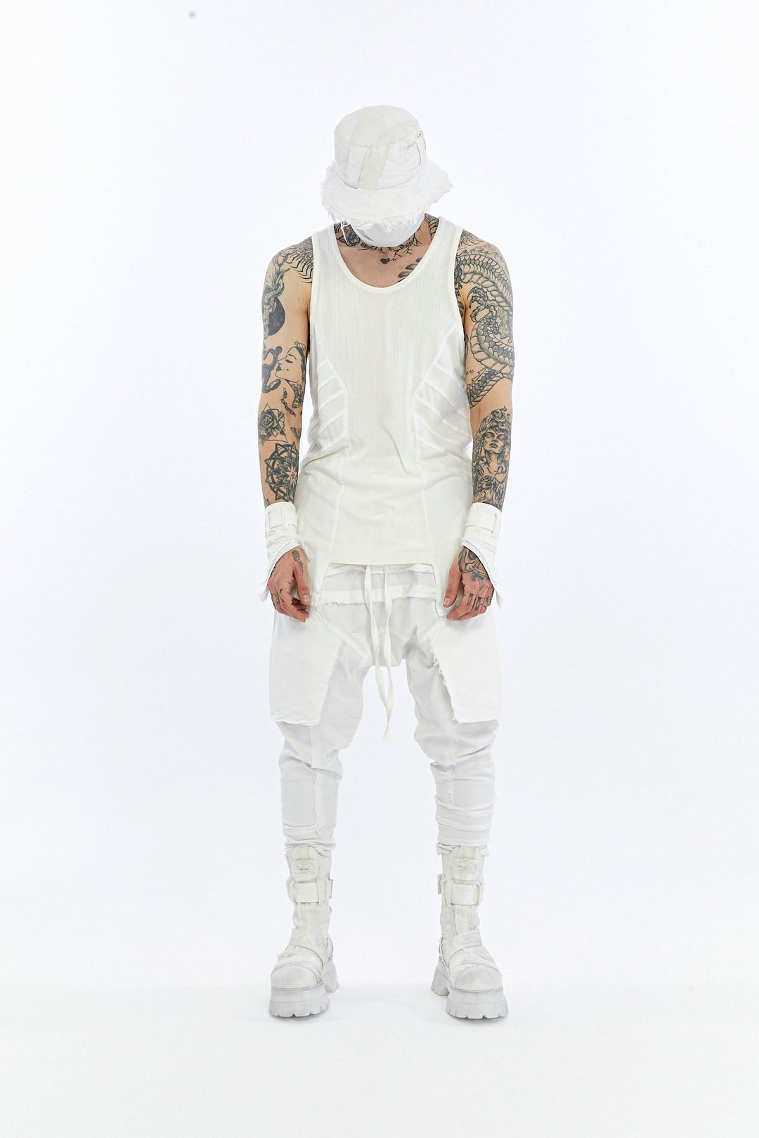 RIBBED PANEL TANK TOP