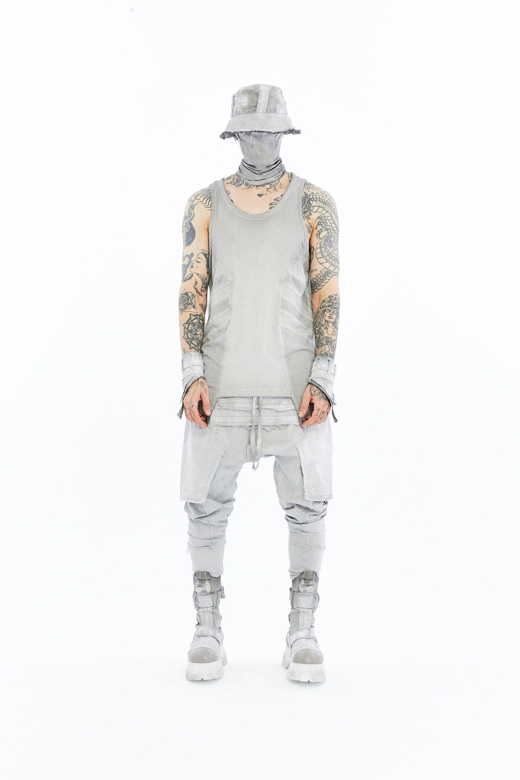 RIBBED PANEL TANK TOP