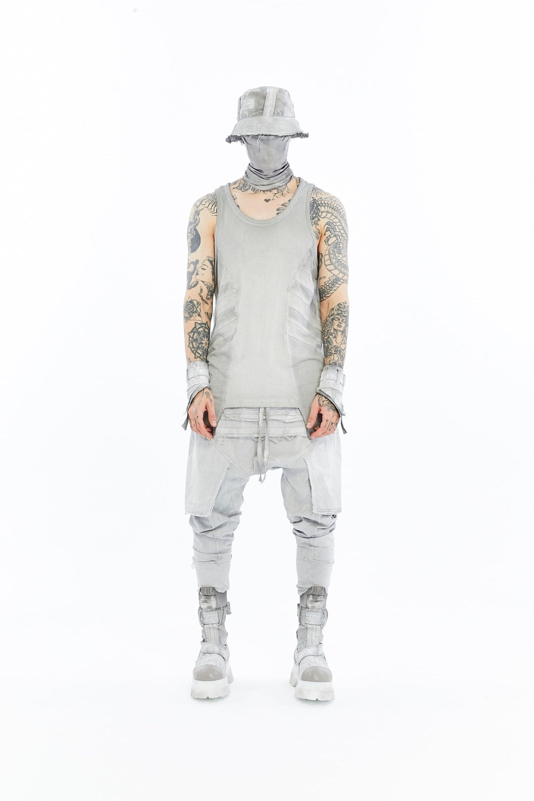 RIBBED PANEL TANK TOP