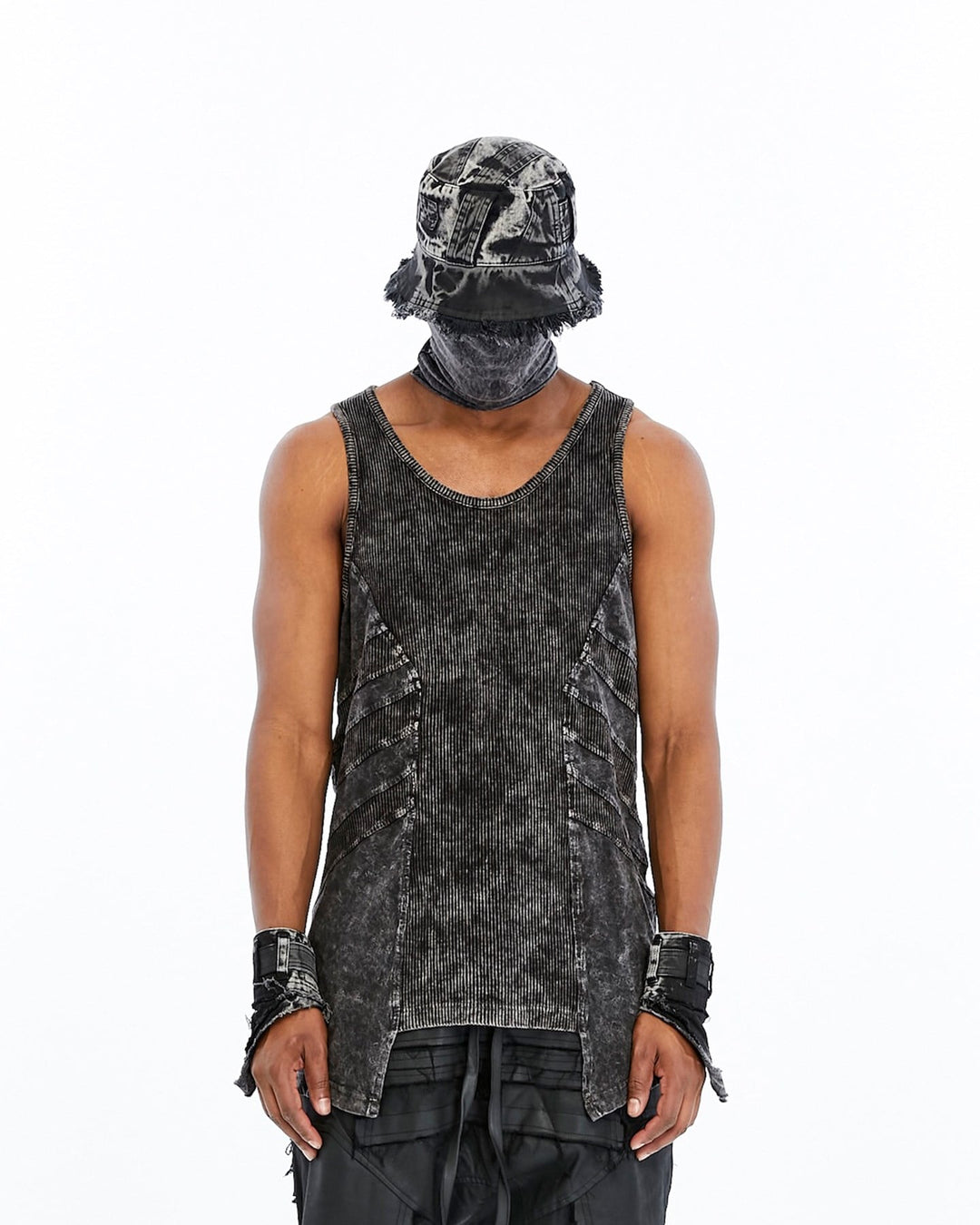 RIBBED PANEL TANK TOP