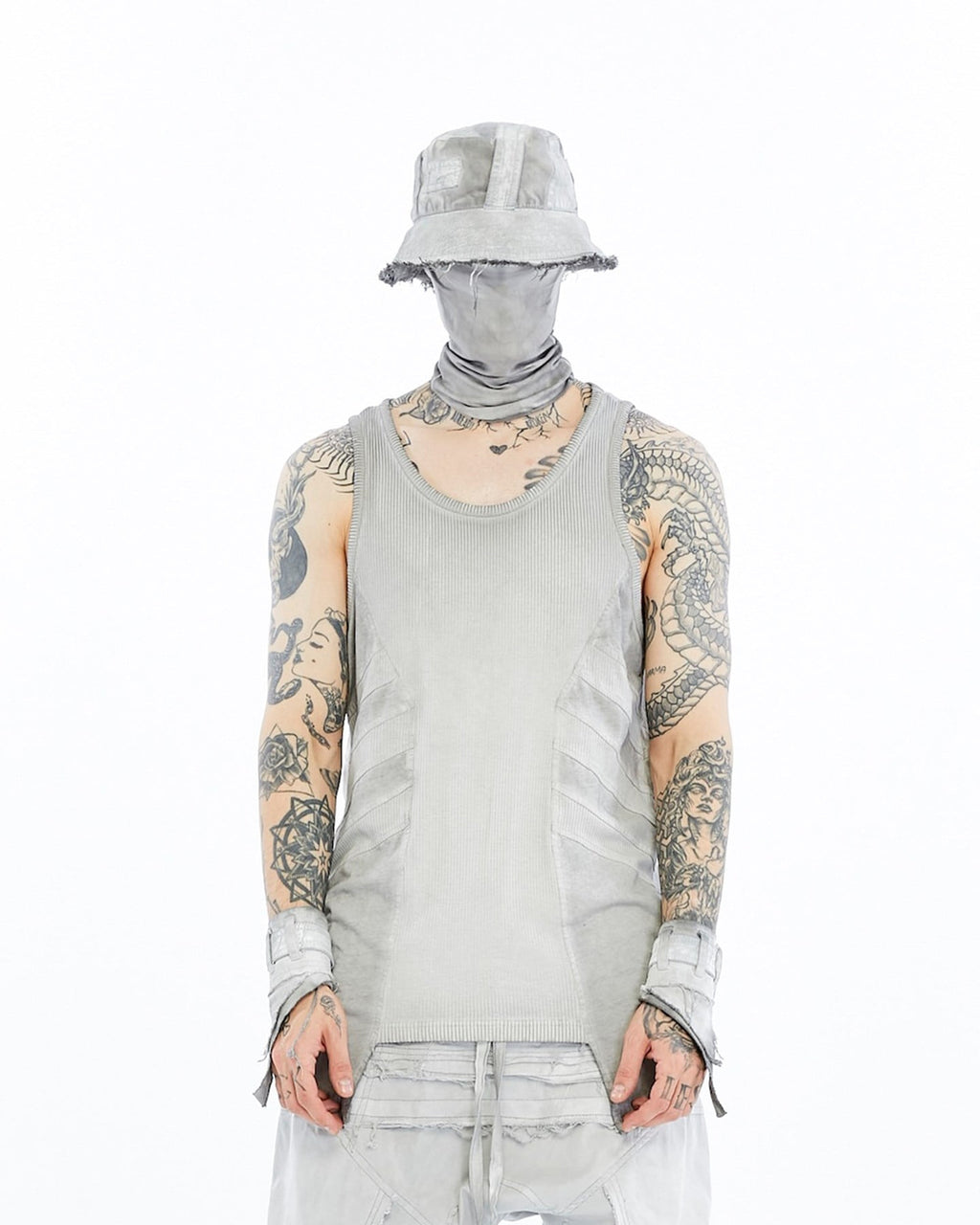 RIBBED PANEL TANK TOP