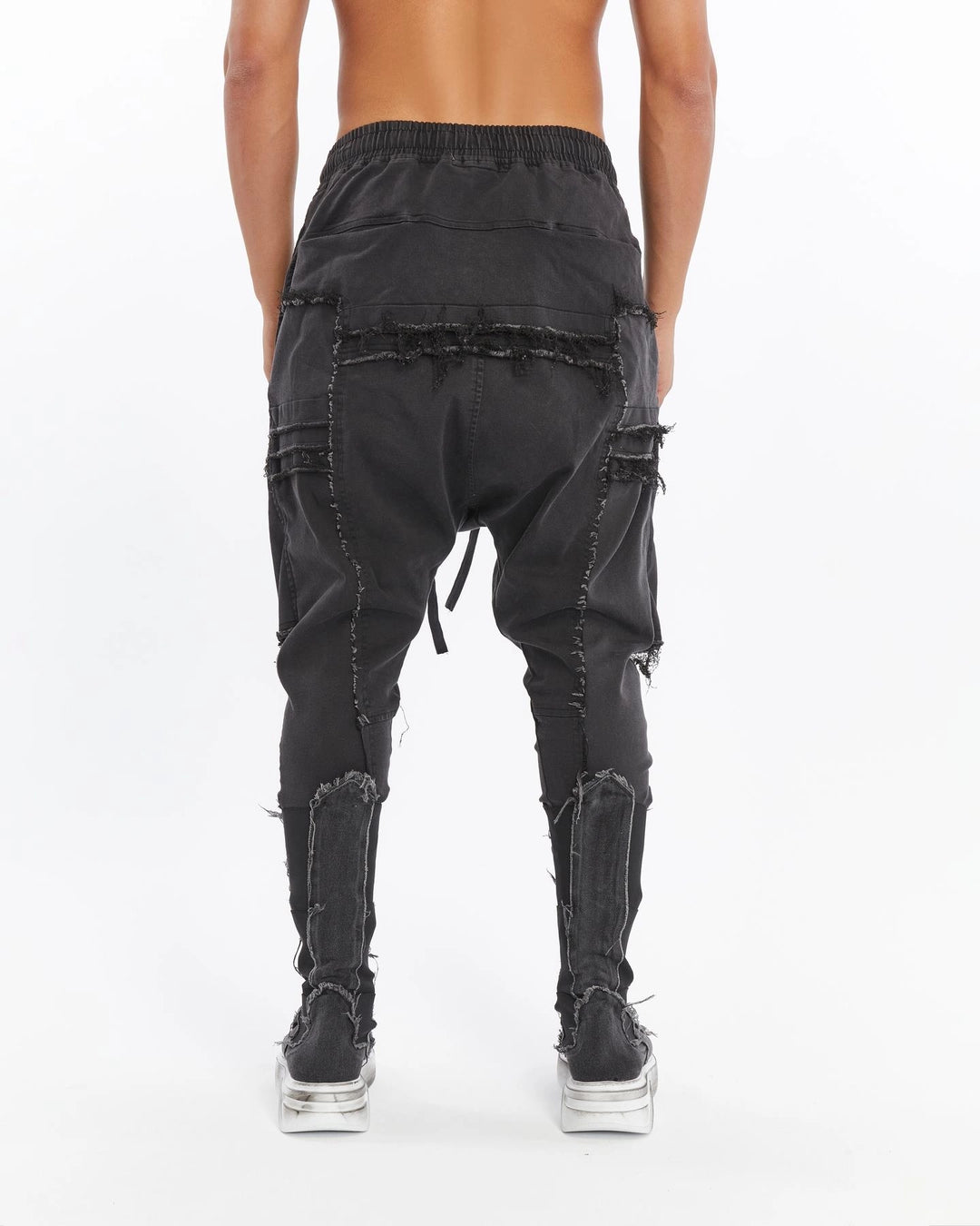 ACID BLACK RIBBED PANT