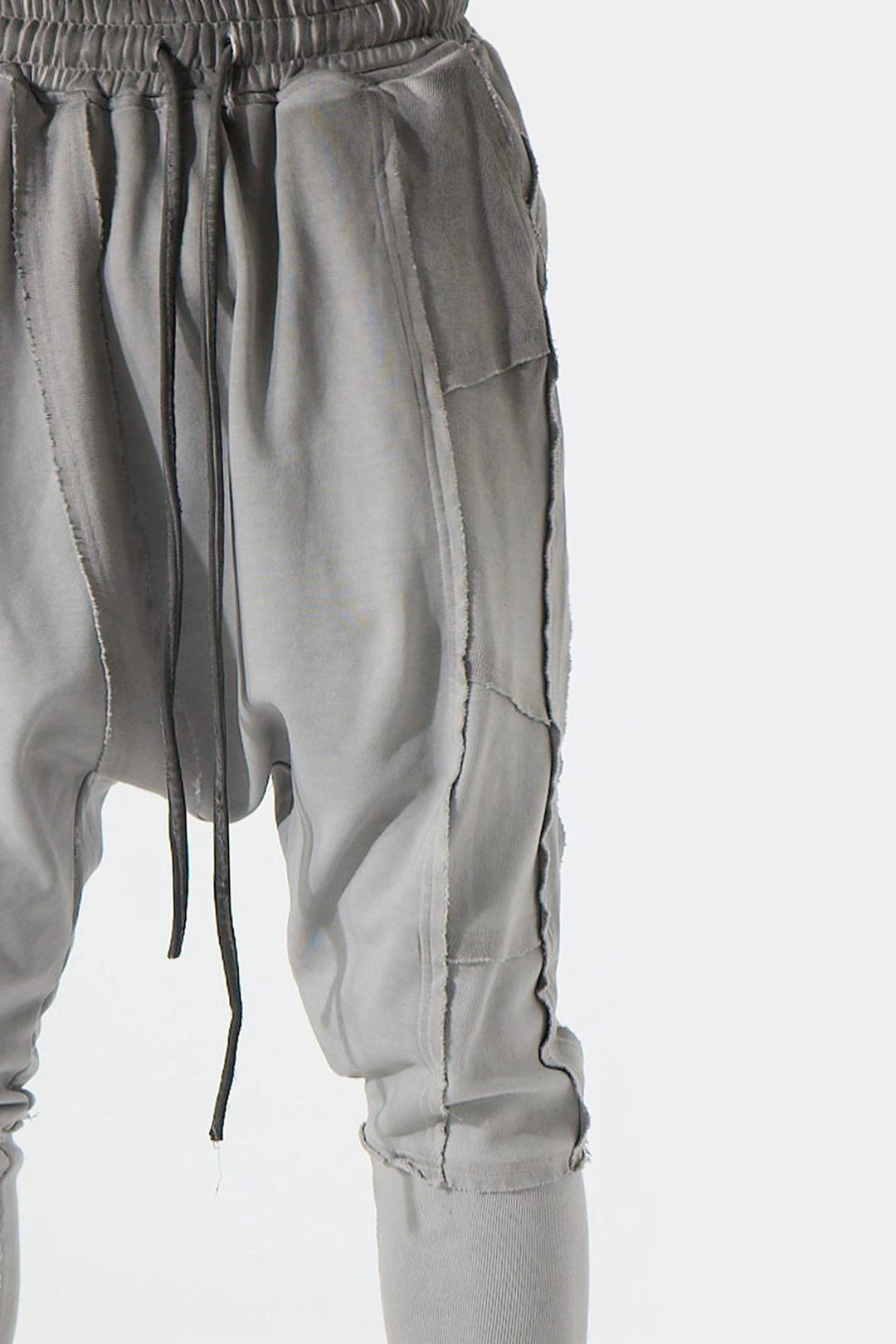 GREY RIBBED PANT
