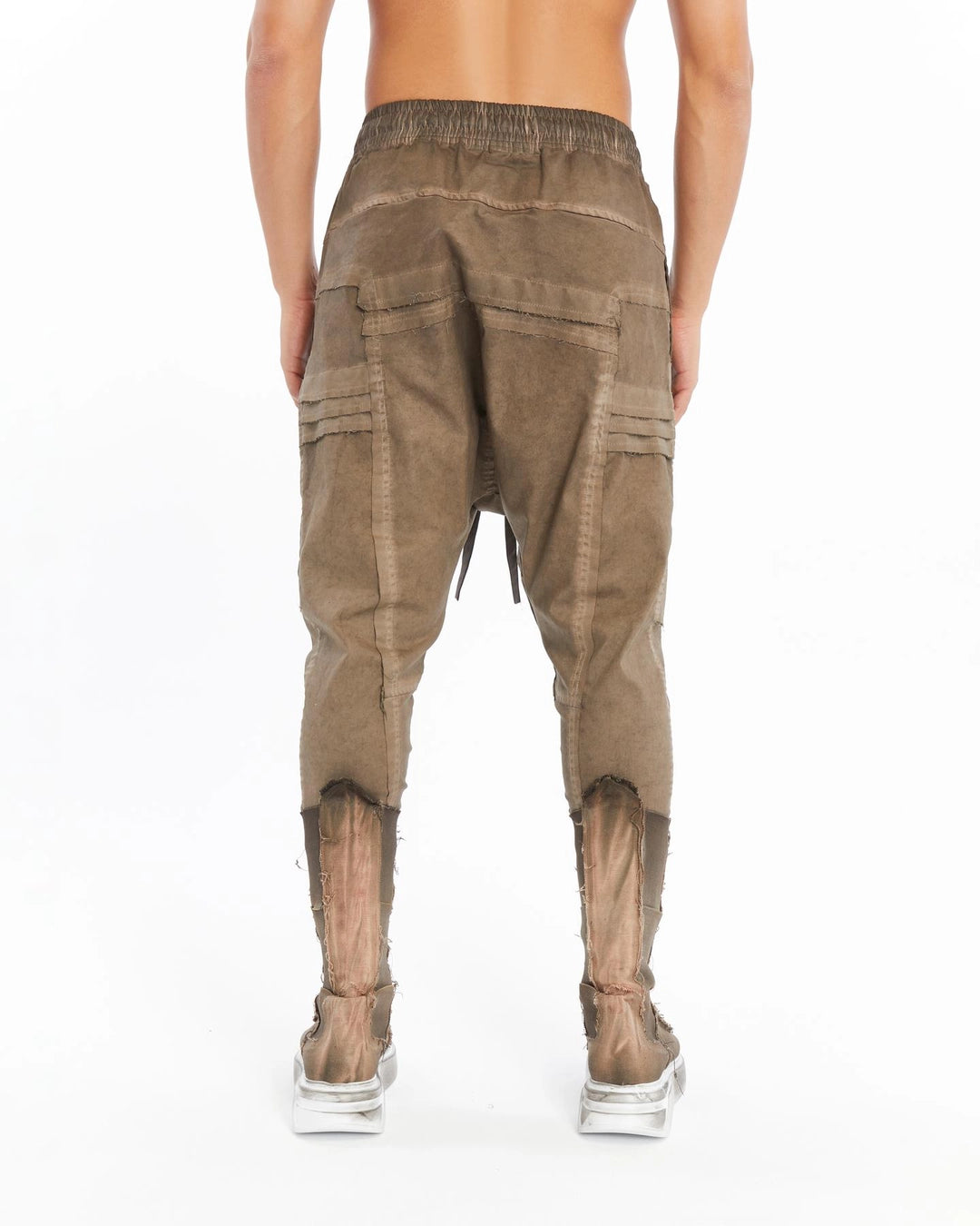 BROWN RIBBED PANT