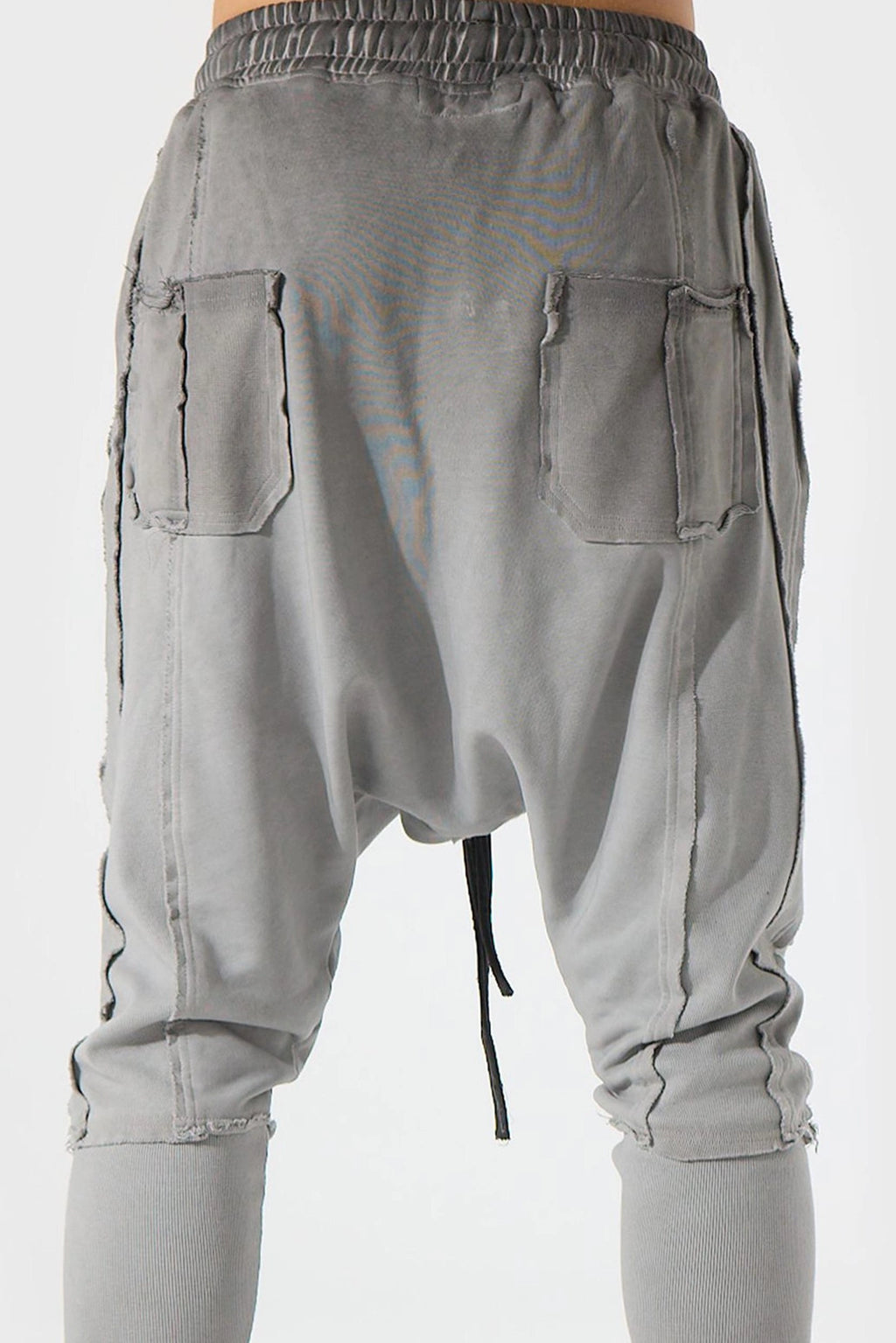 GREY RIBBED PANT
