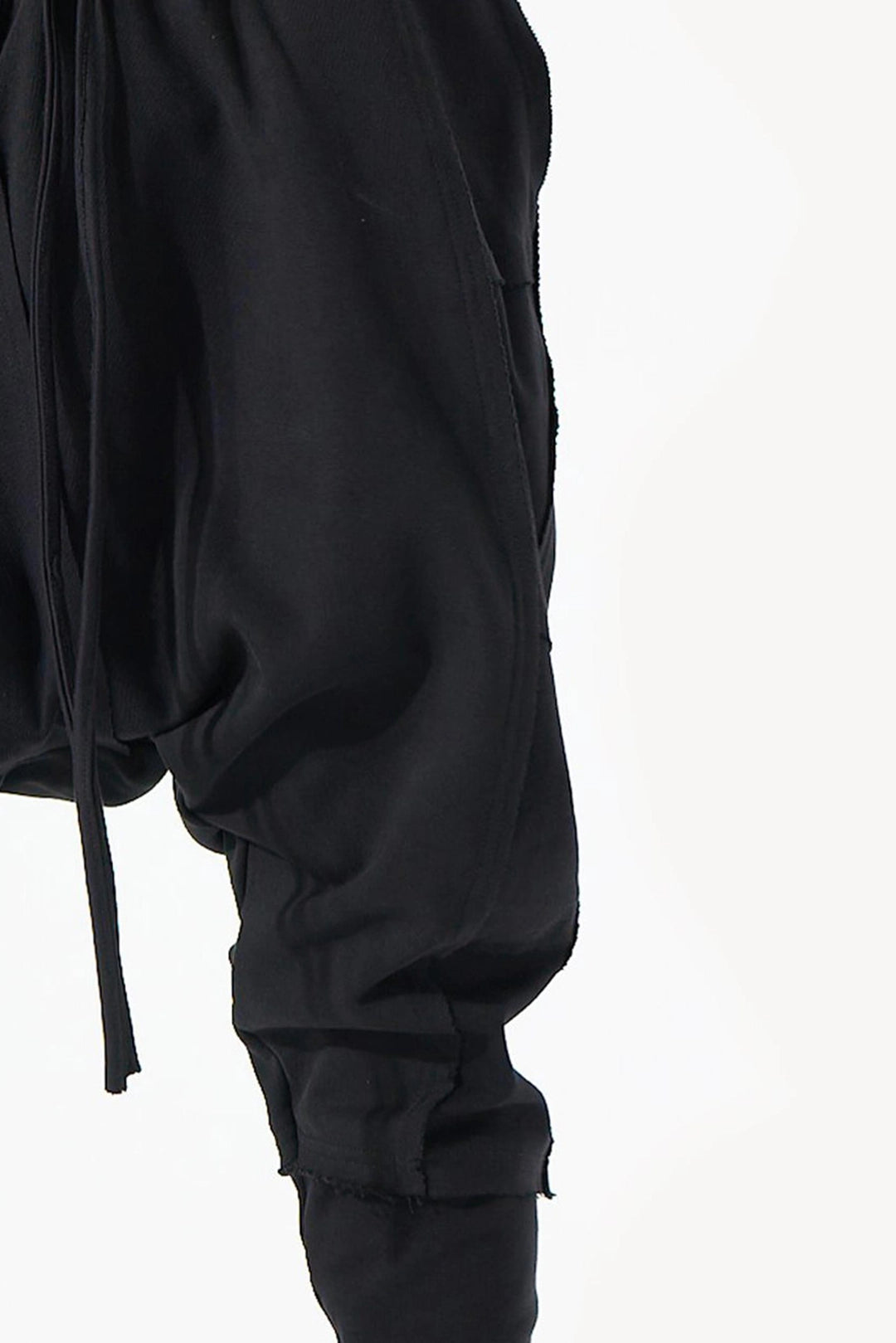 BLACK RIBBED PANT