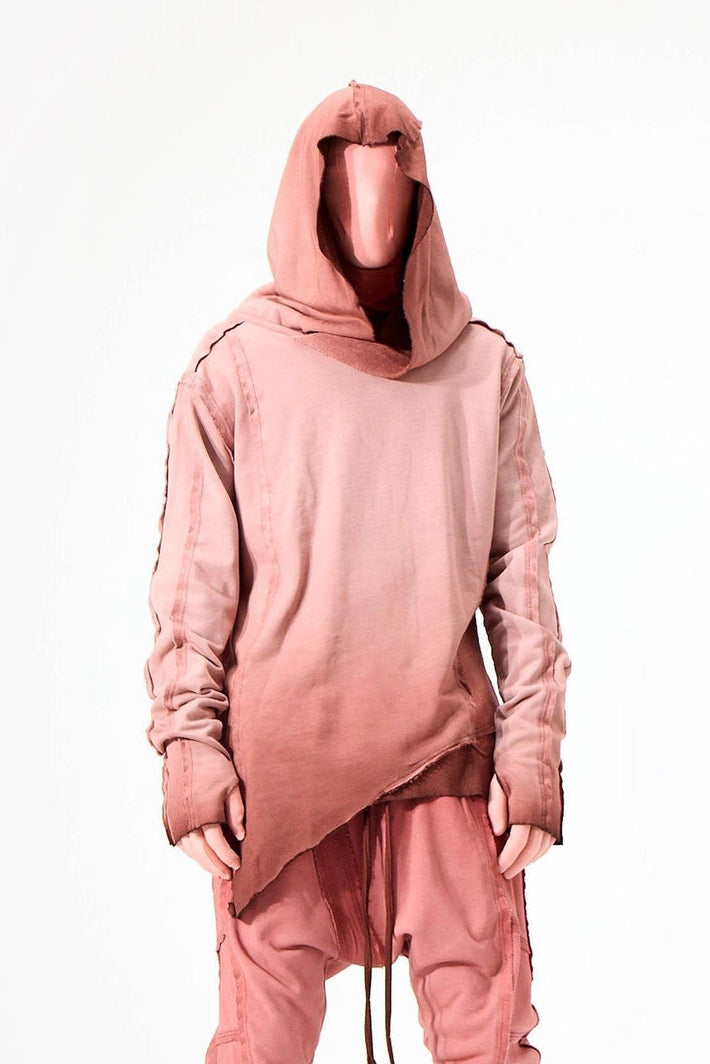 BRICK RIBBED SWEATSHIRT