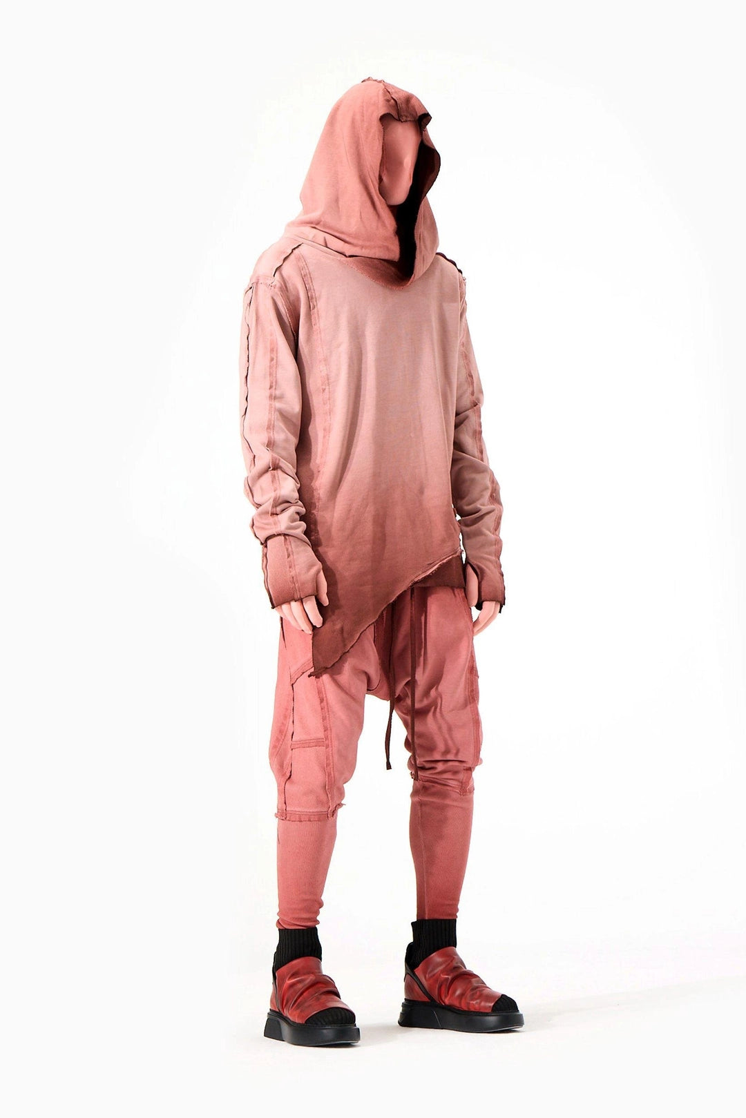 BRICK RIBBED SWEATSHIRT