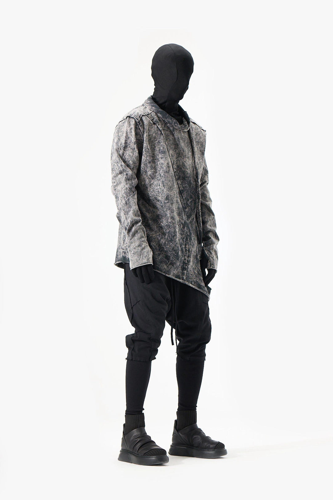 ACID BLACK RIPPED SWEATSHIRT