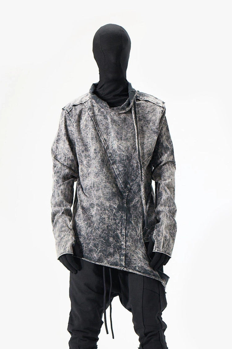 ACID BLACK RIPPED SWEATSHIRT