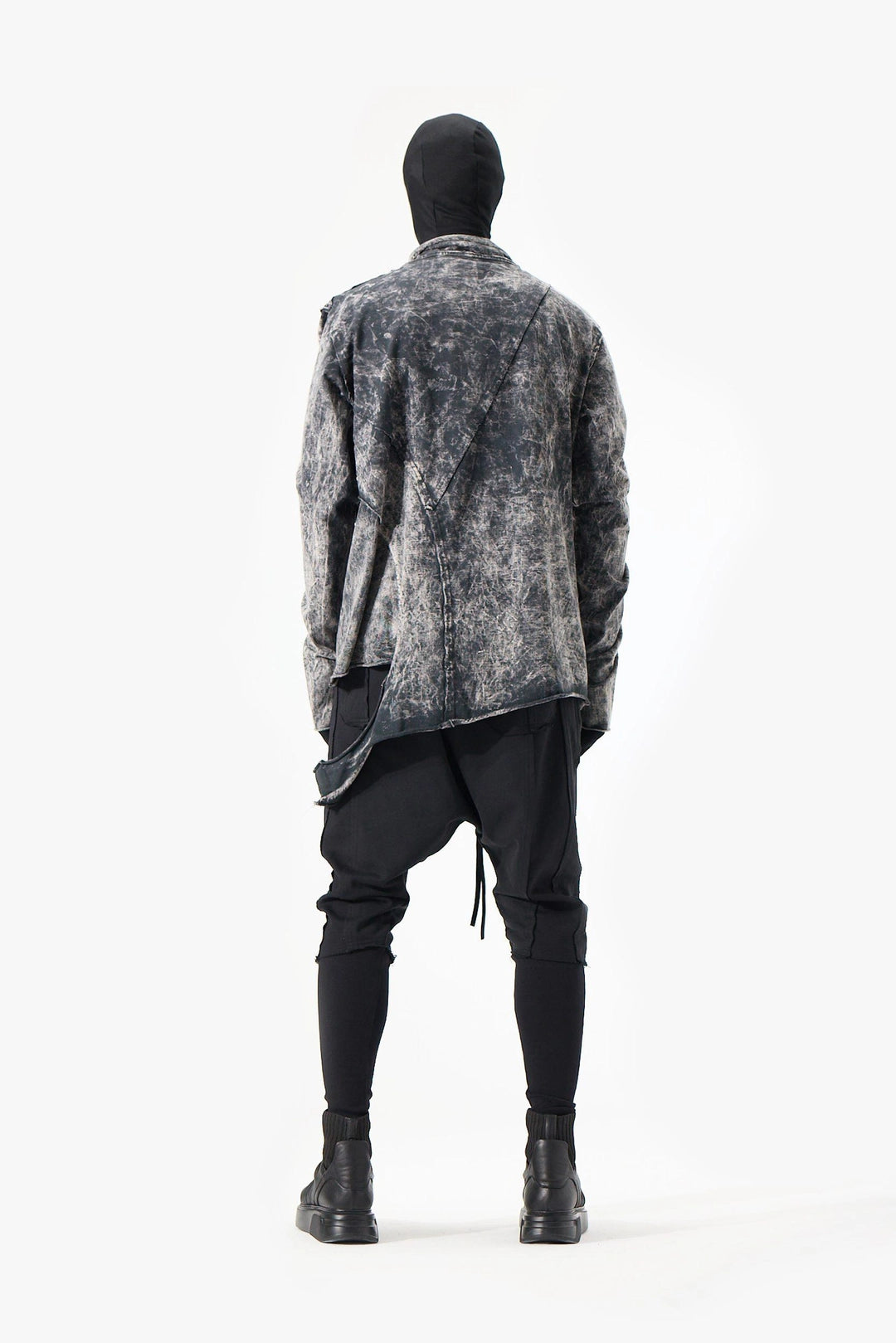 ACID BLACK RIPPED SWEATSHIRT