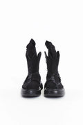 BLACK SHORT DENIM SHOES