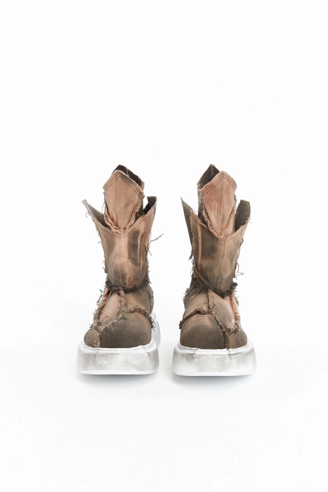 BROWN SHORT DENIM SHOES