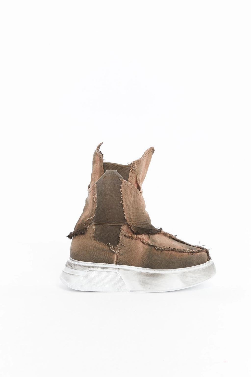 BROWN SHORT DENIM SHOES