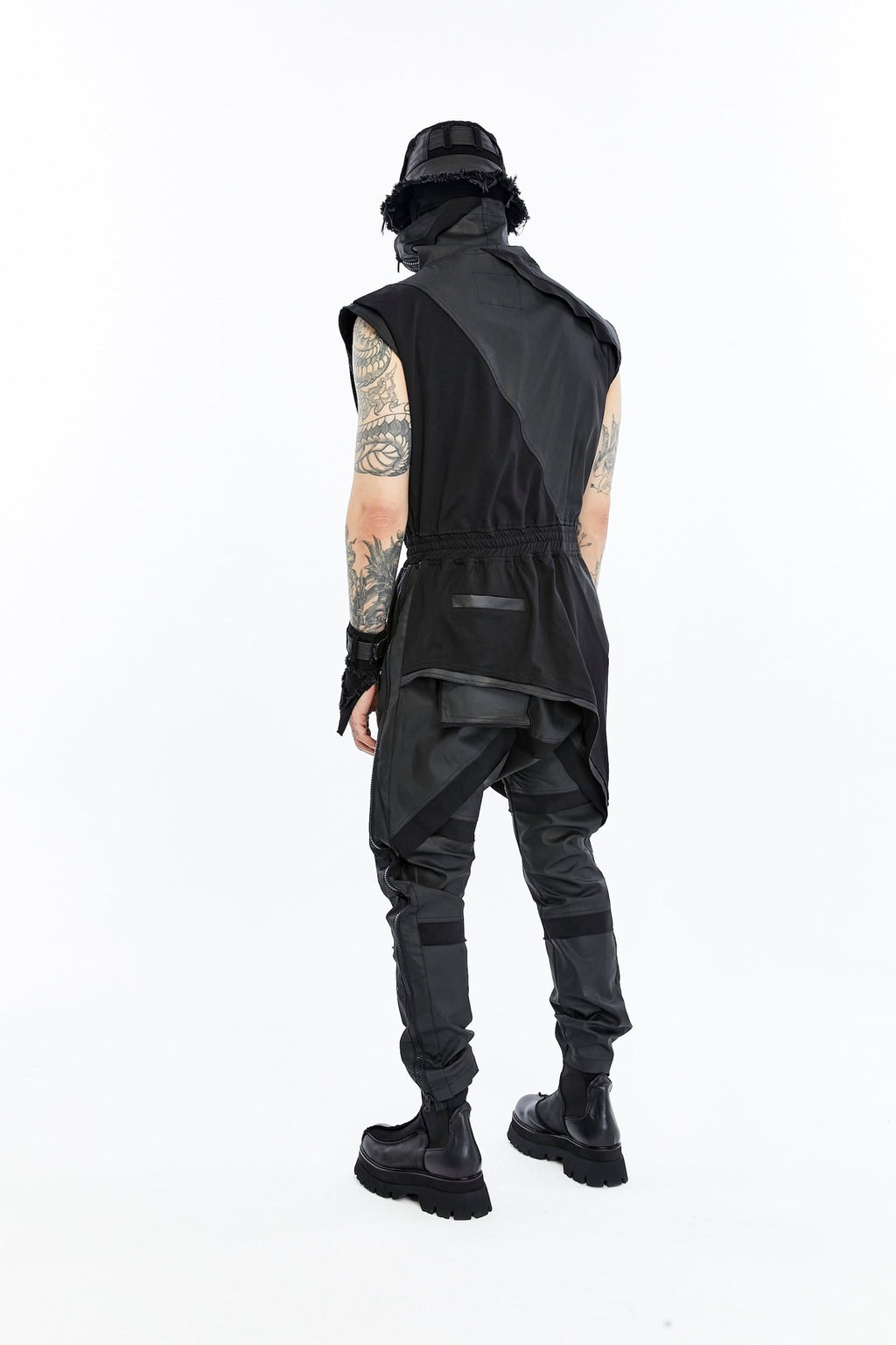 SPLIT ZIP OVERALLS