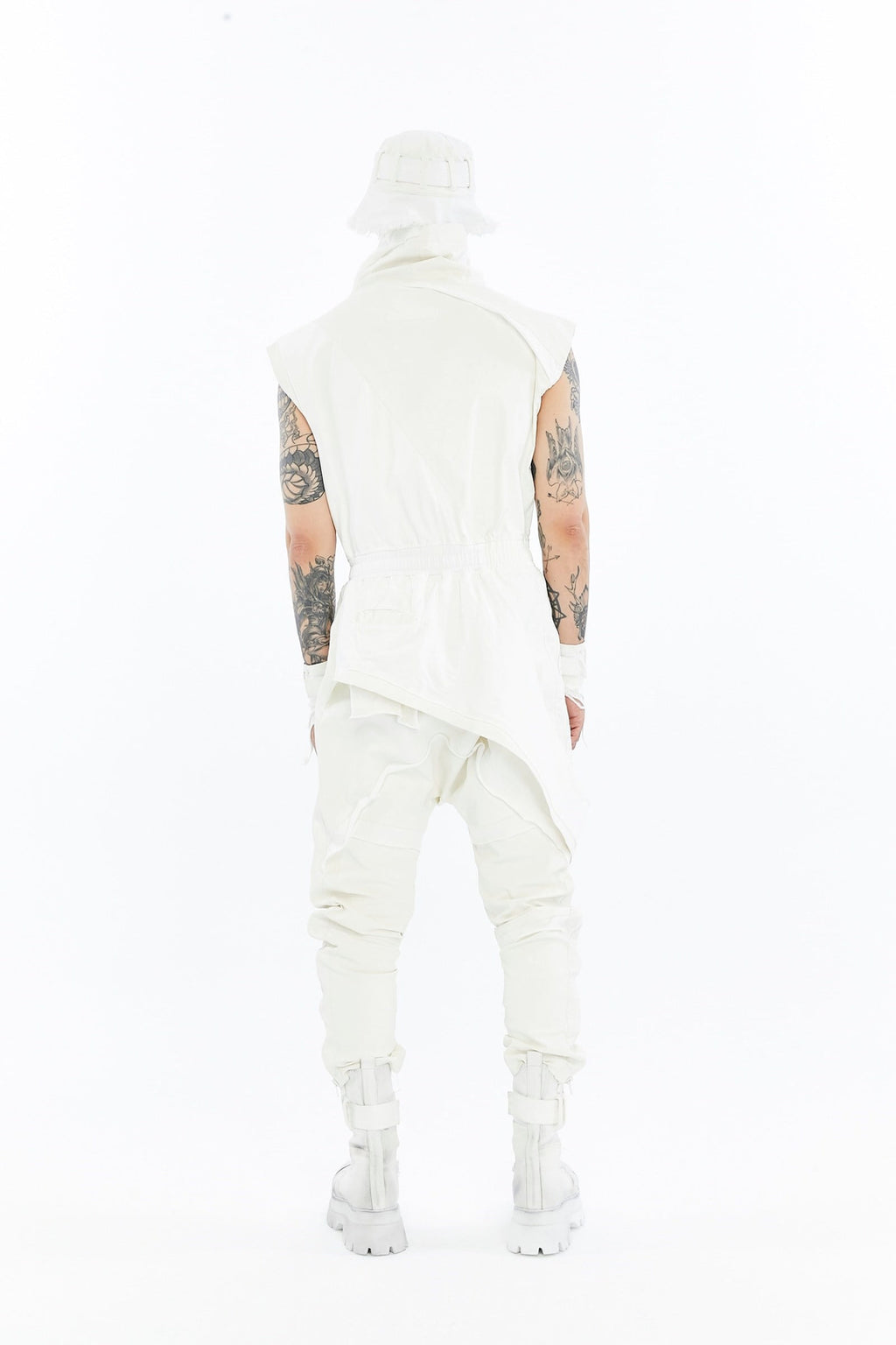 SPLIT ZIP OVERALLS