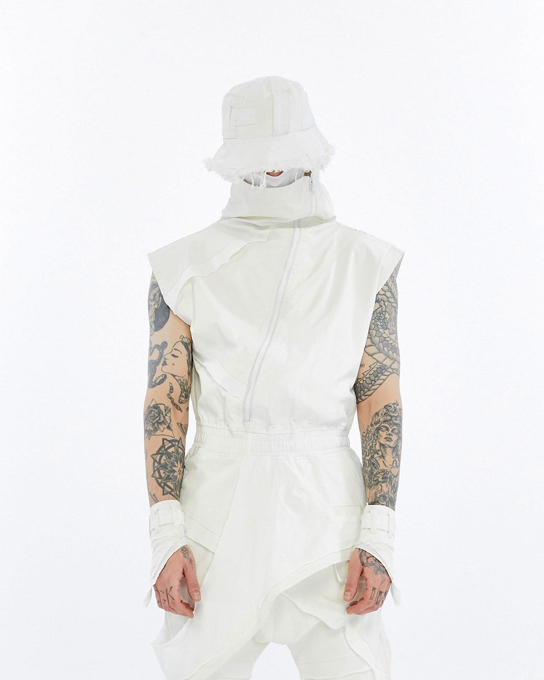 SPLIT ZIP OVERALLS