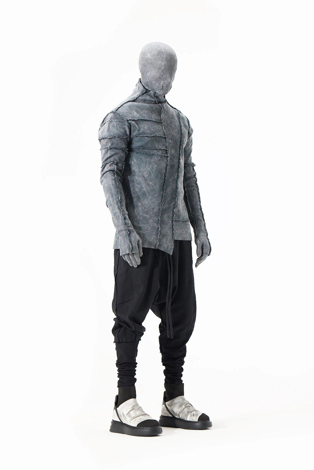 ACID BLACK TURTLENECK SWEATSHIRT