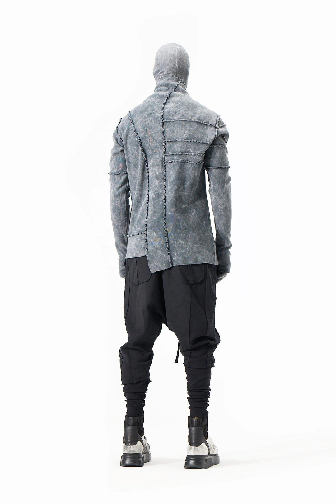 ACID BLACK TURTLENECK SWEATSHIRT