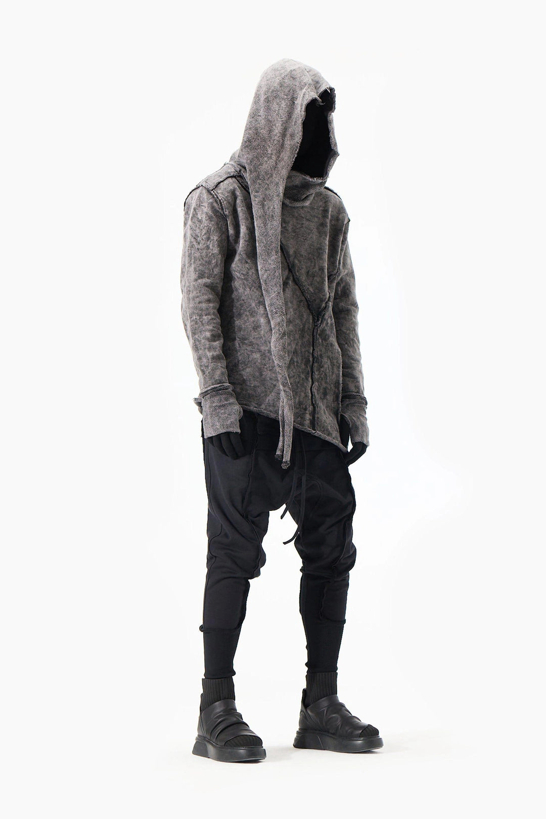 ACID BLACK WRAP SWEATSHIRT