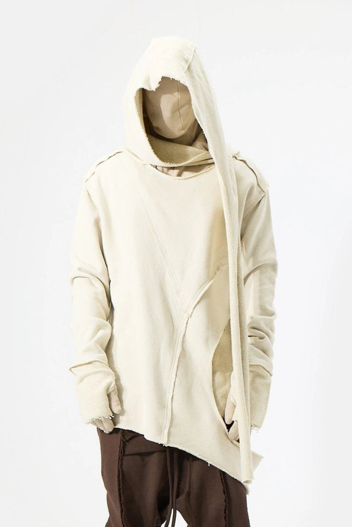 BEIGE WRAP SWEATSHIRT