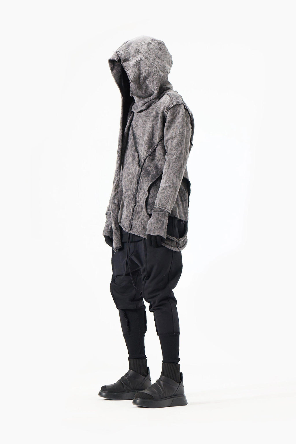 ACID BLACK WRAP SWEATSHIRT