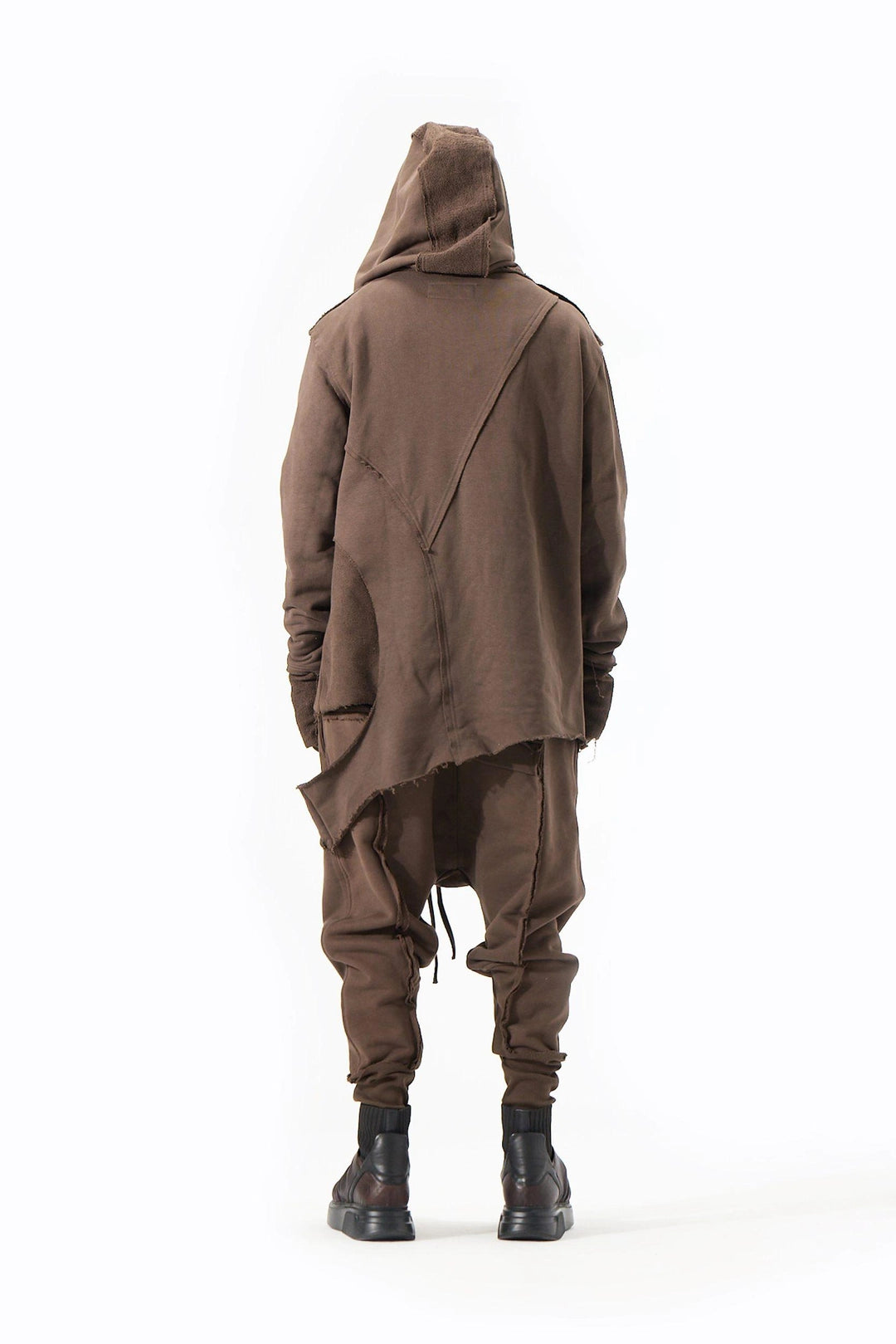 BROWN WRAP SWEATSHIRT