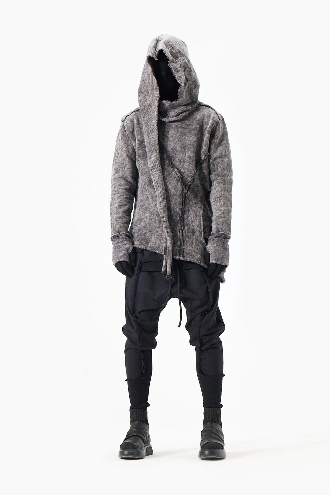 ACID BLACK WRAP SWEATSHIRT