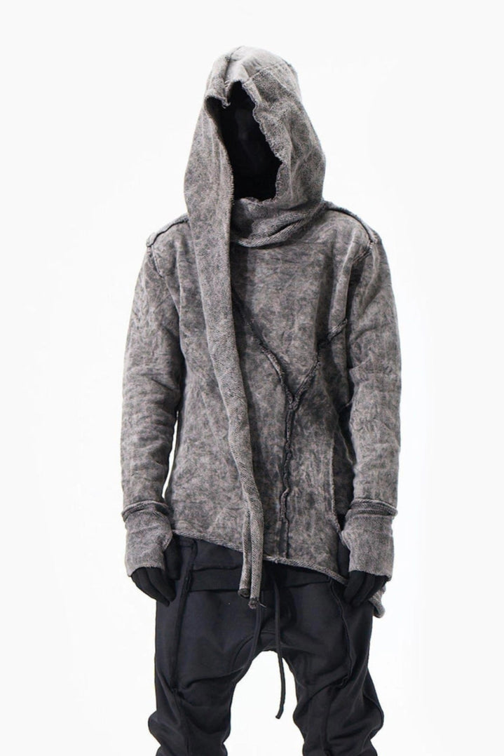 ACID BLACK WRAP SWEATSHIRT