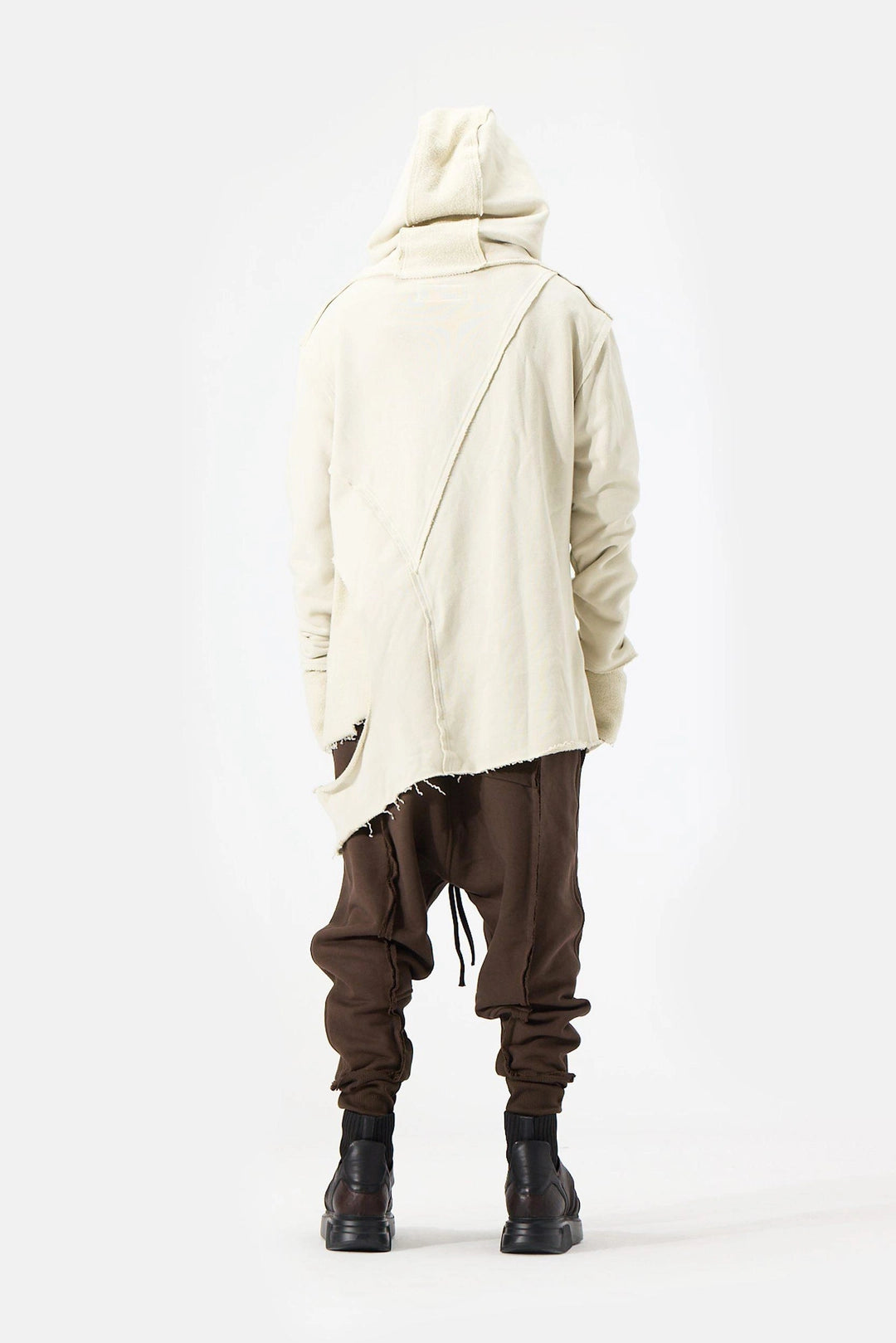 BEIGE WRAP SWEATSHIRT