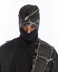 ACID BLACK ZIPPER POCKET CAP