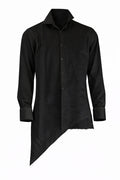 Asymmetric Shirt BLACK /01