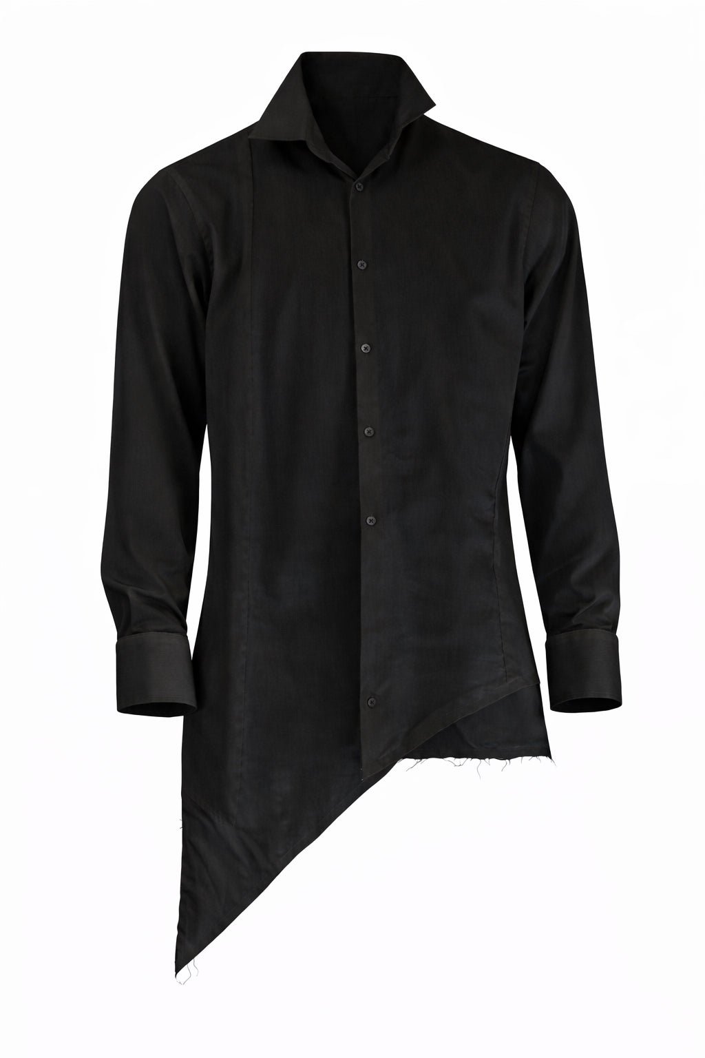 Asymmetric Shirt BLACK /01